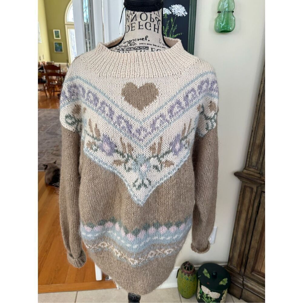 Vintage Studio Michelle Stuart hand-knit mohair blend sweater